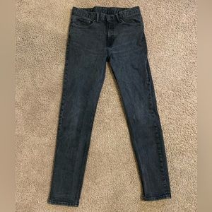 Vintage Denim Black Skinny Jeans | Size 32